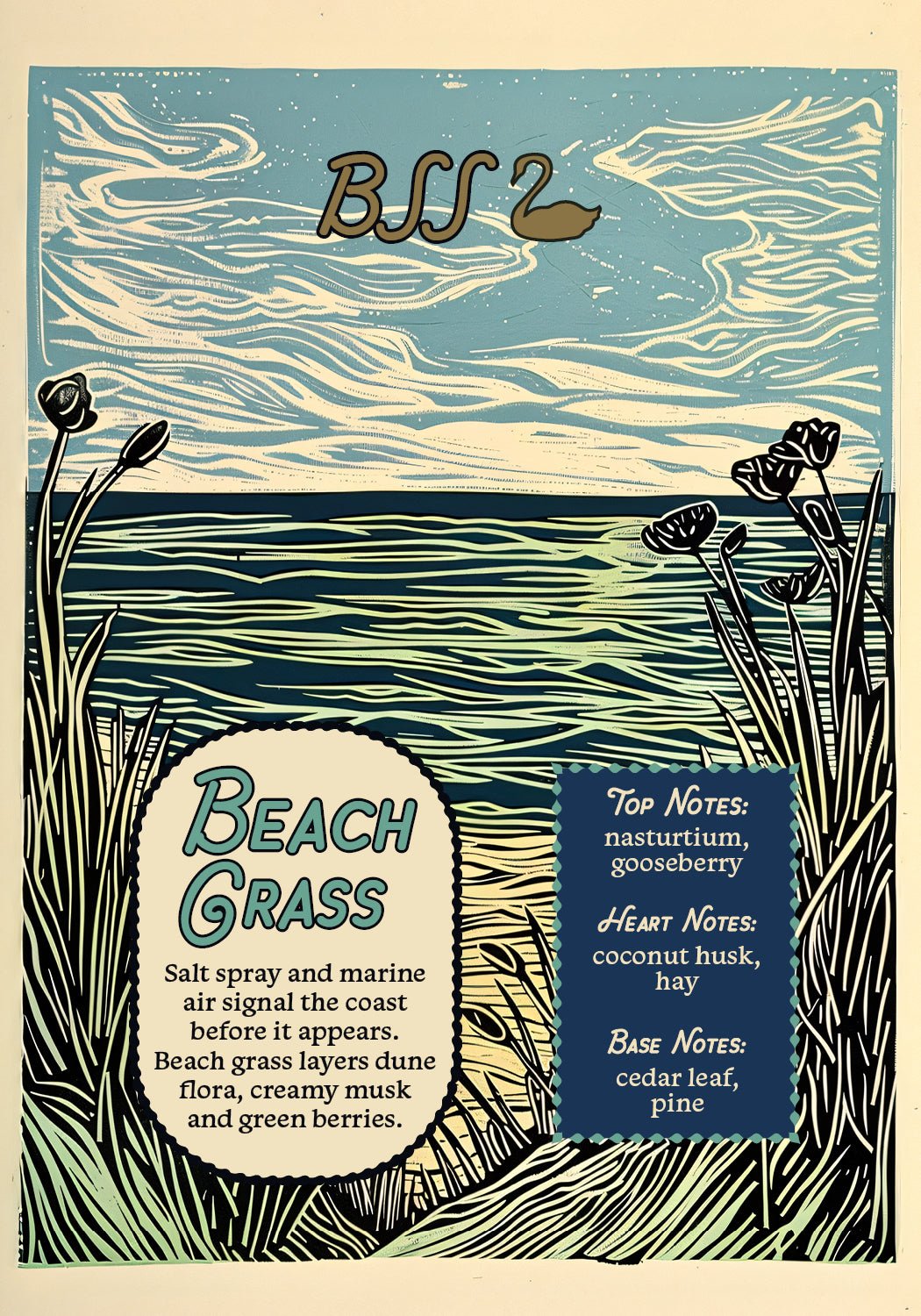 BEACH GRASS | Eau de Parfum 15ml - Black Swan Society