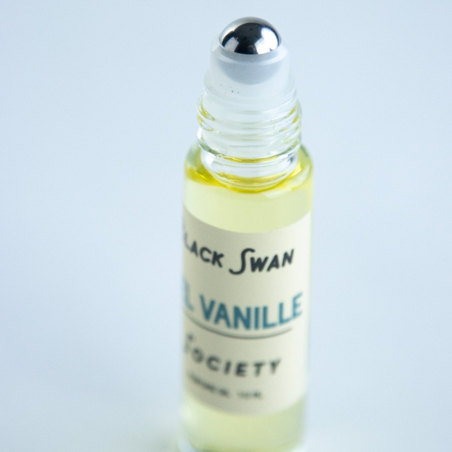 SEL VANILLE | Perfume Oil Rollerball - Black Swan Society. Roller exposed, 10ml