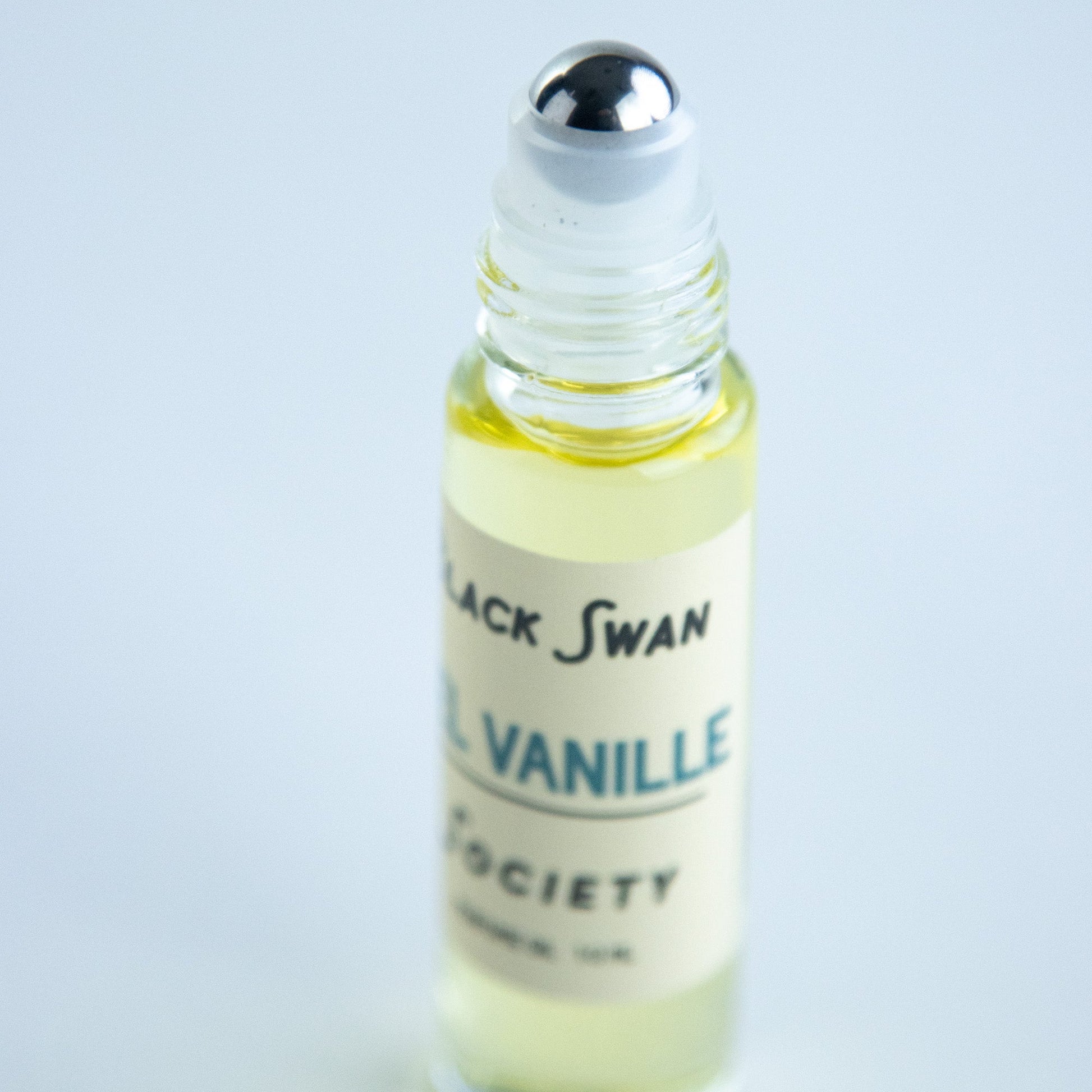 SEL VANILLE | Perfume Oil Rollerball - Black Swan Society. Roller exposed, 10ml